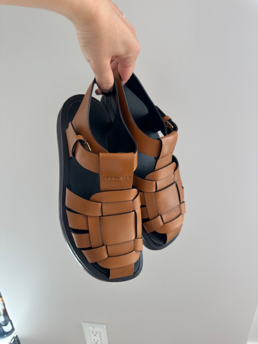 The Row Gaia 2 fisherman sandals brown and black IT 37.5 - Picture 4 of 11